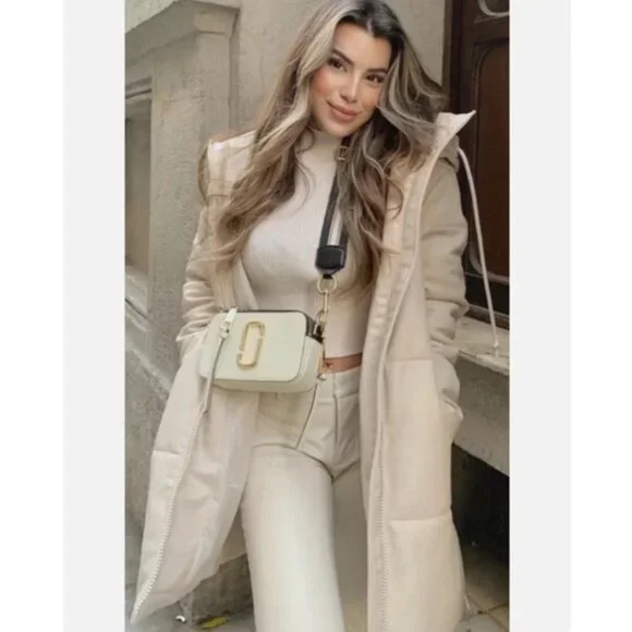 ZARA FAUX LEATHER PUFFER COAT NWT - Picture 2 of 10